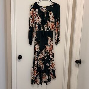 Floral High Low Dress